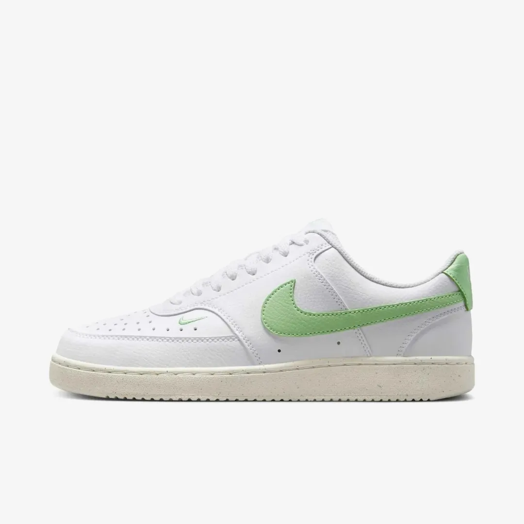 NIKE COURT VISION LOW NEXT NATURE WHITE VAPOR GREEN